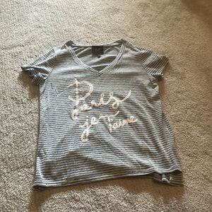 Blue with white stripes W5 women’s T-shirt